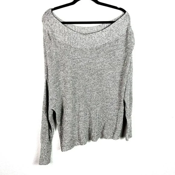 Free People Size Small Off The Shoulder Oversized Lightweight Sweater - Picture 5 of 11